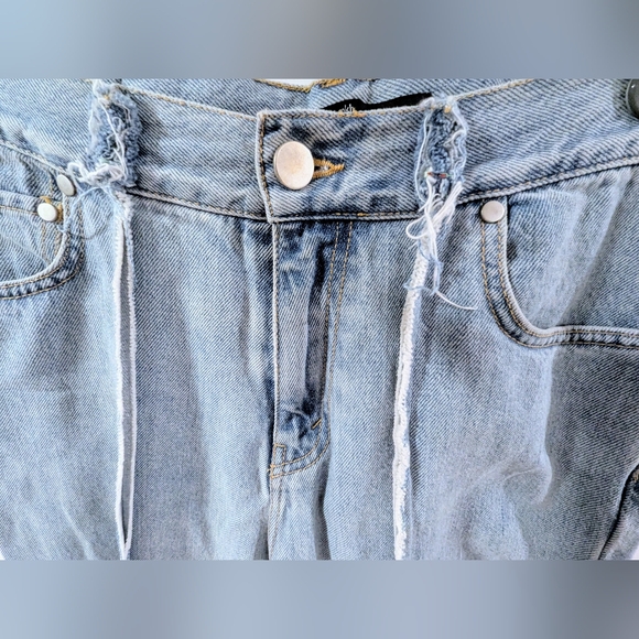 Rokh Light Blue Jeans With Frayed Detailing - Picture 5 of 7